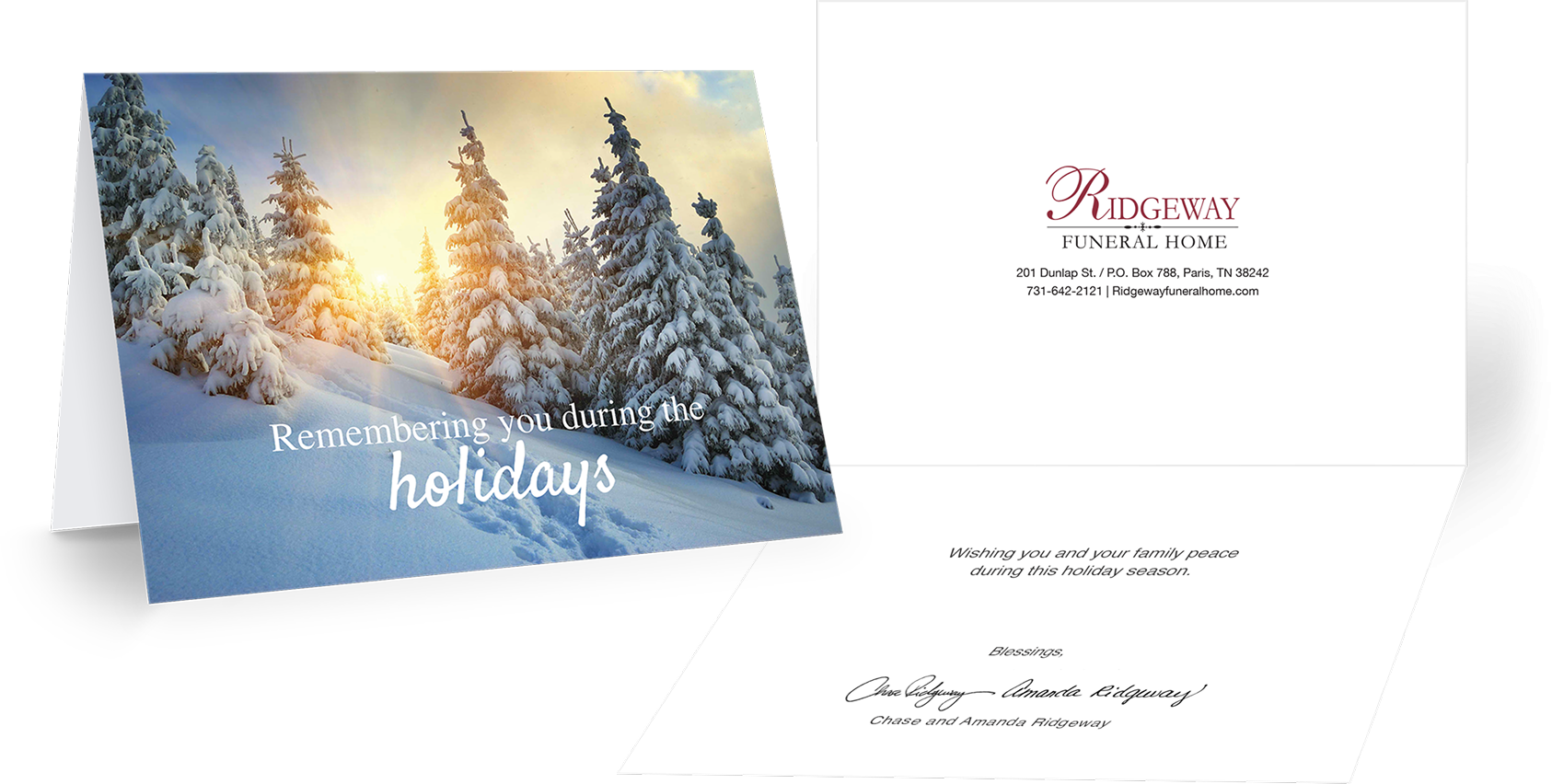 Cemetery Holiday Card